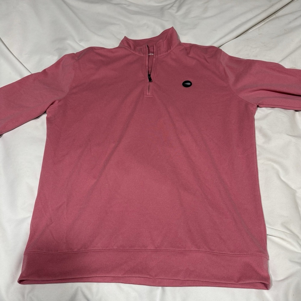 Official US Open Tennis Pink 1/4 Quarter Zip Pullover Long Sleeve Men's Large - Picture 6 of 10